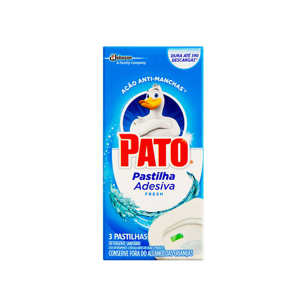 Pastilha Adesiva Fresh Pato 3 Unidades