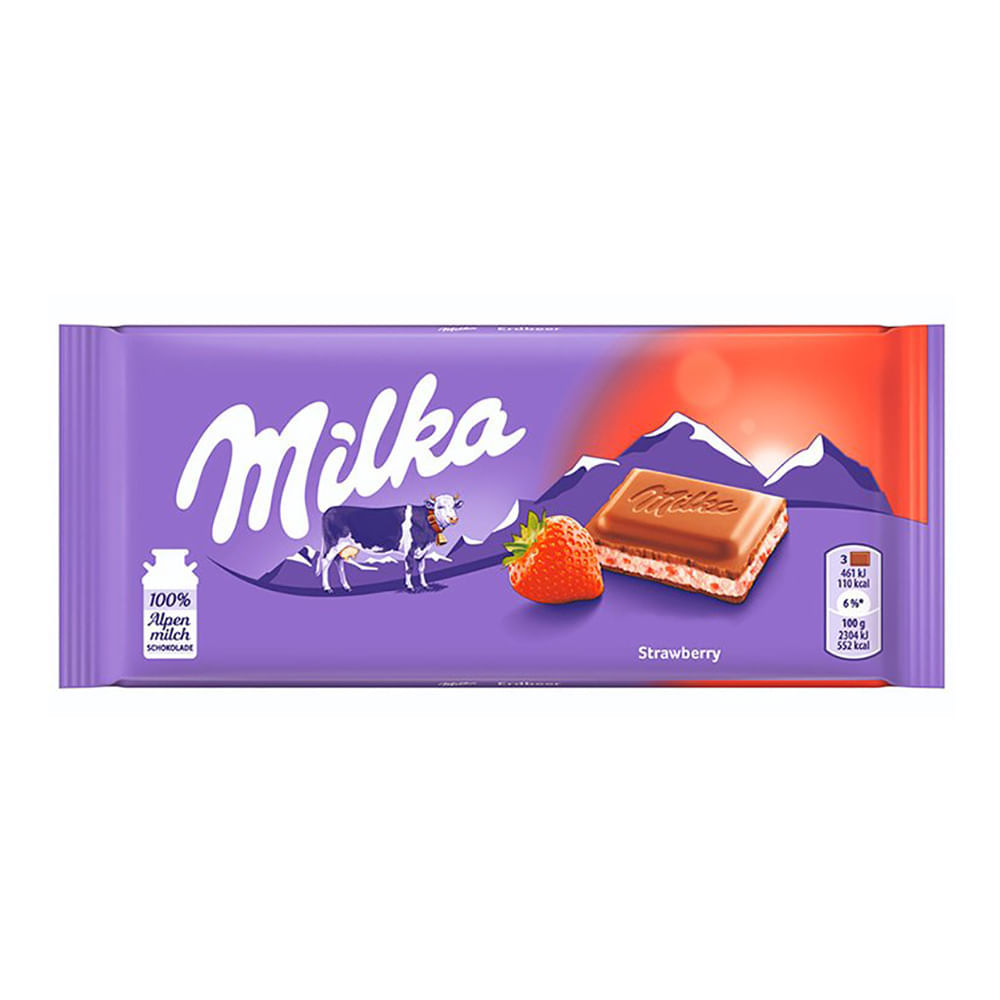 Chocolate Strawberry Yoghurt Milka 100G Milka