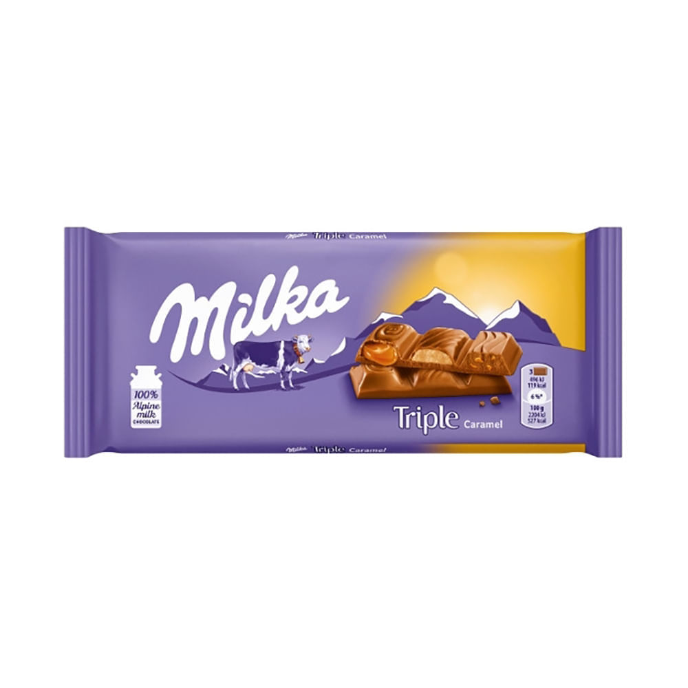 Chocolate Triple Caramelo Milka 90G