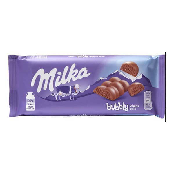 Chocolate Bubby Leite Milka 90G Milka