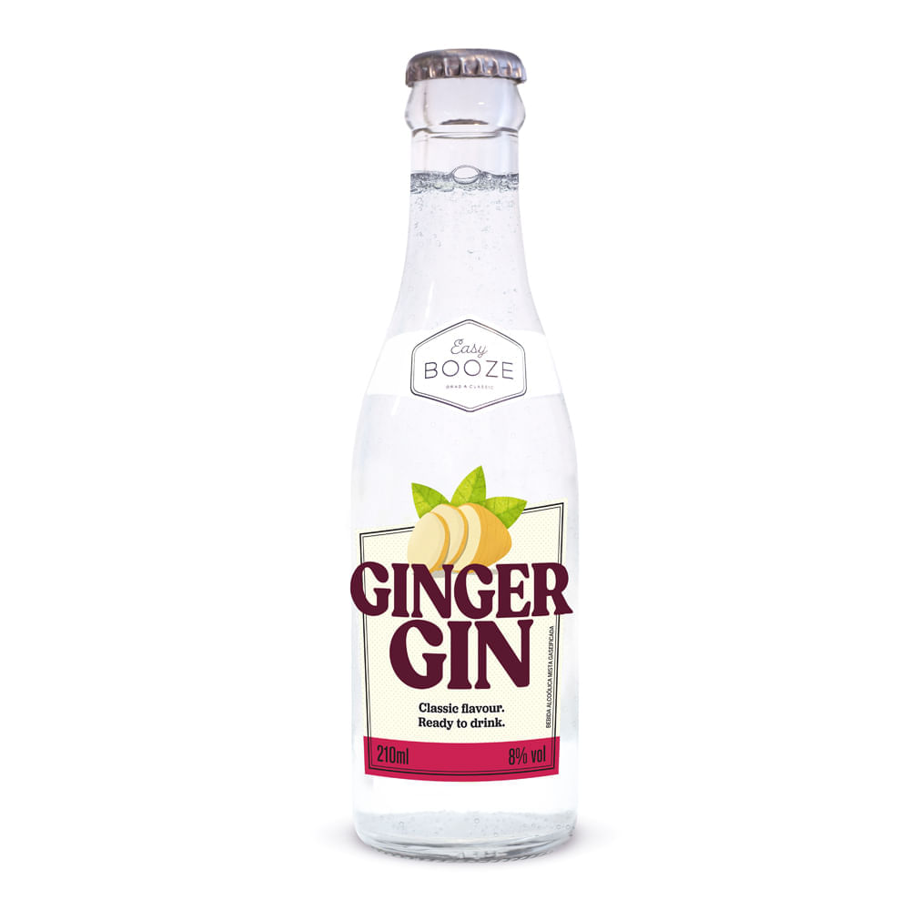 Gin Tonic Easy Booze Gengibre 200ml Easy Booze