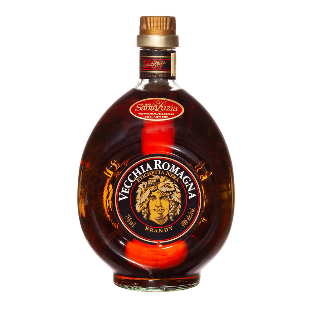 Conhaque Brandy Vecchia Romagna Etichetta Nera 750 Ml Vecchia Romagna