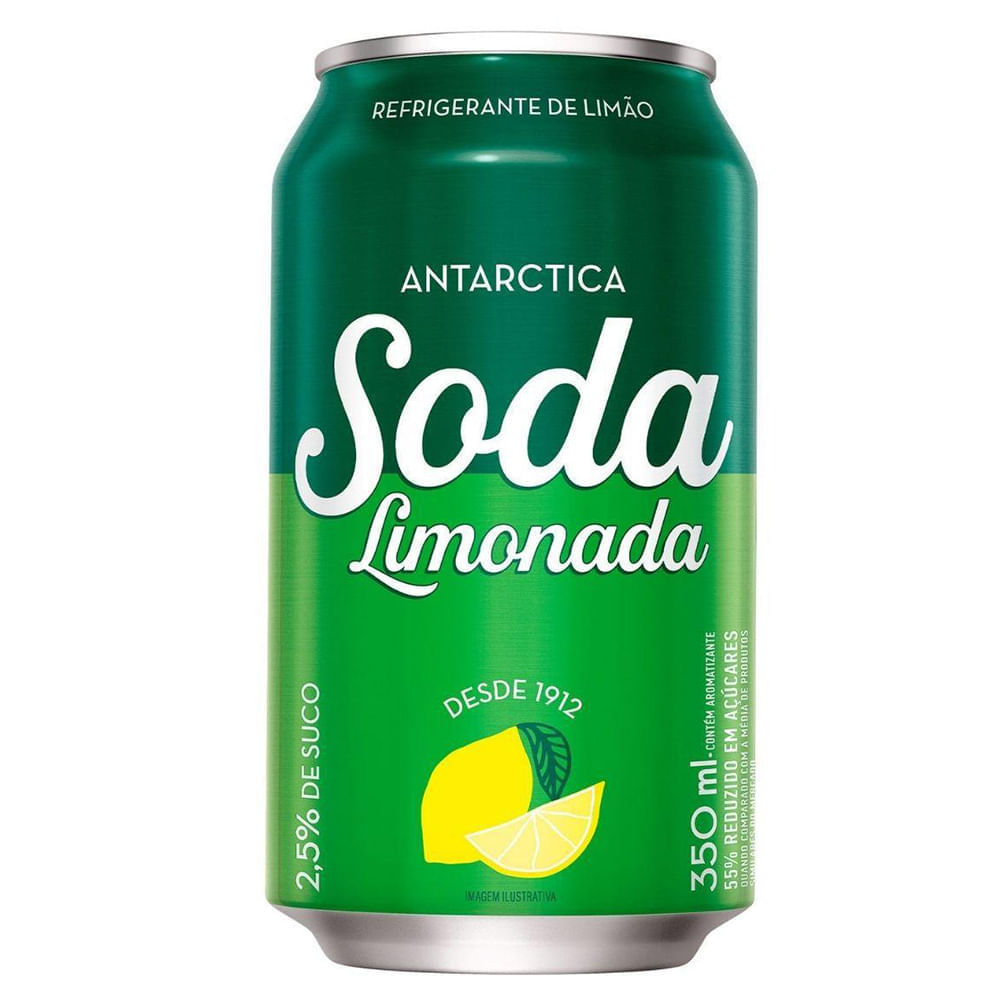 Refrigerante Antarctica Soda Limonada 350ml Antarctica