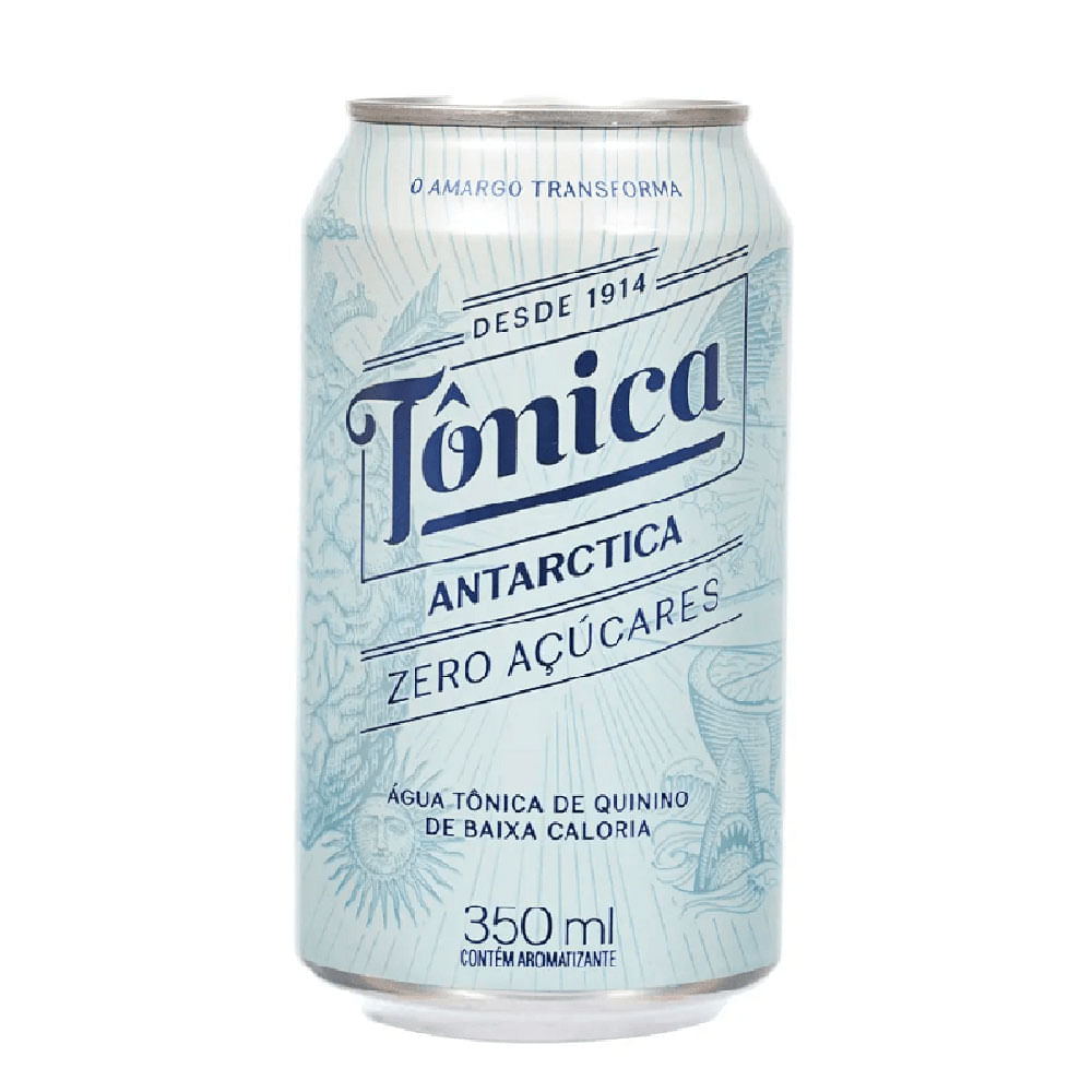 Água Tônica Lata Sem Açúcares Antarctica 350ml Antarctica