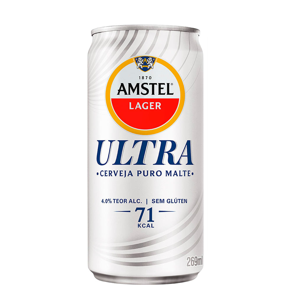 Cerveja Ultra Puro Malte Amstel 269ml