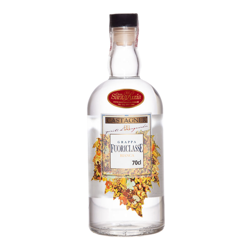 Aguardente Grappa Italiana Fuoriclasse Bianca 700ml Fuoriclasse