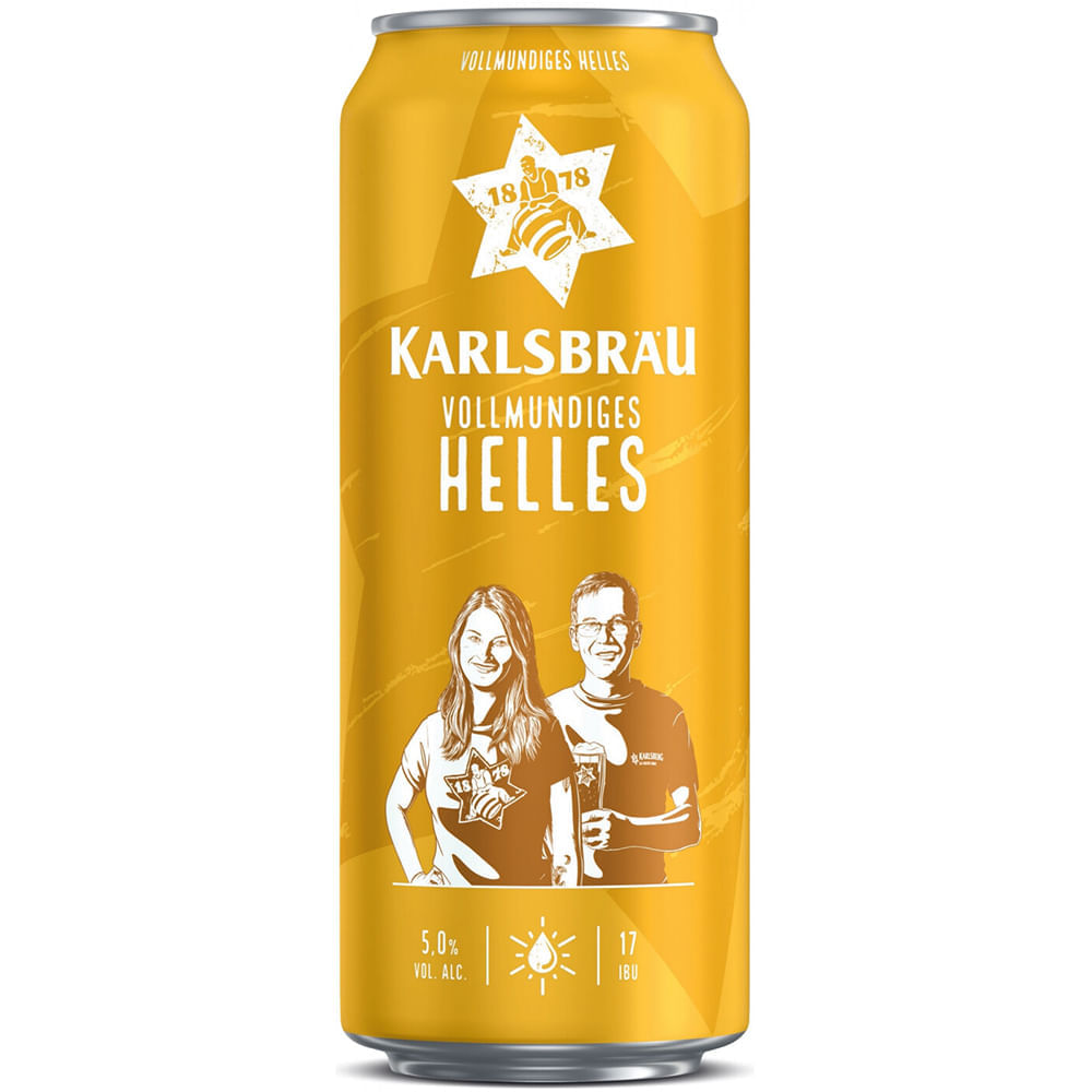 Cerveja Vollmundiges Helles Karlsbrau 500ml Karlsberg