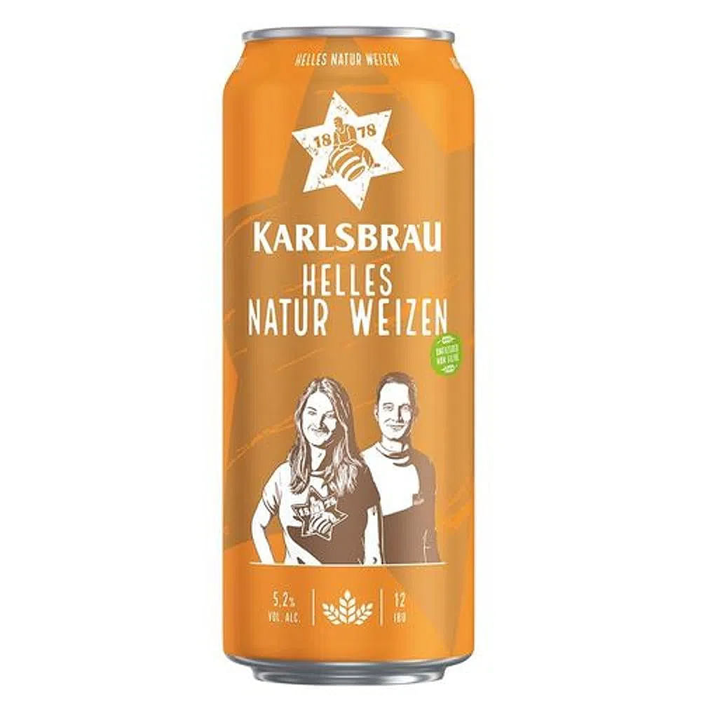 Cerveja Helles Natur Weizen Karlsbrau 500ml