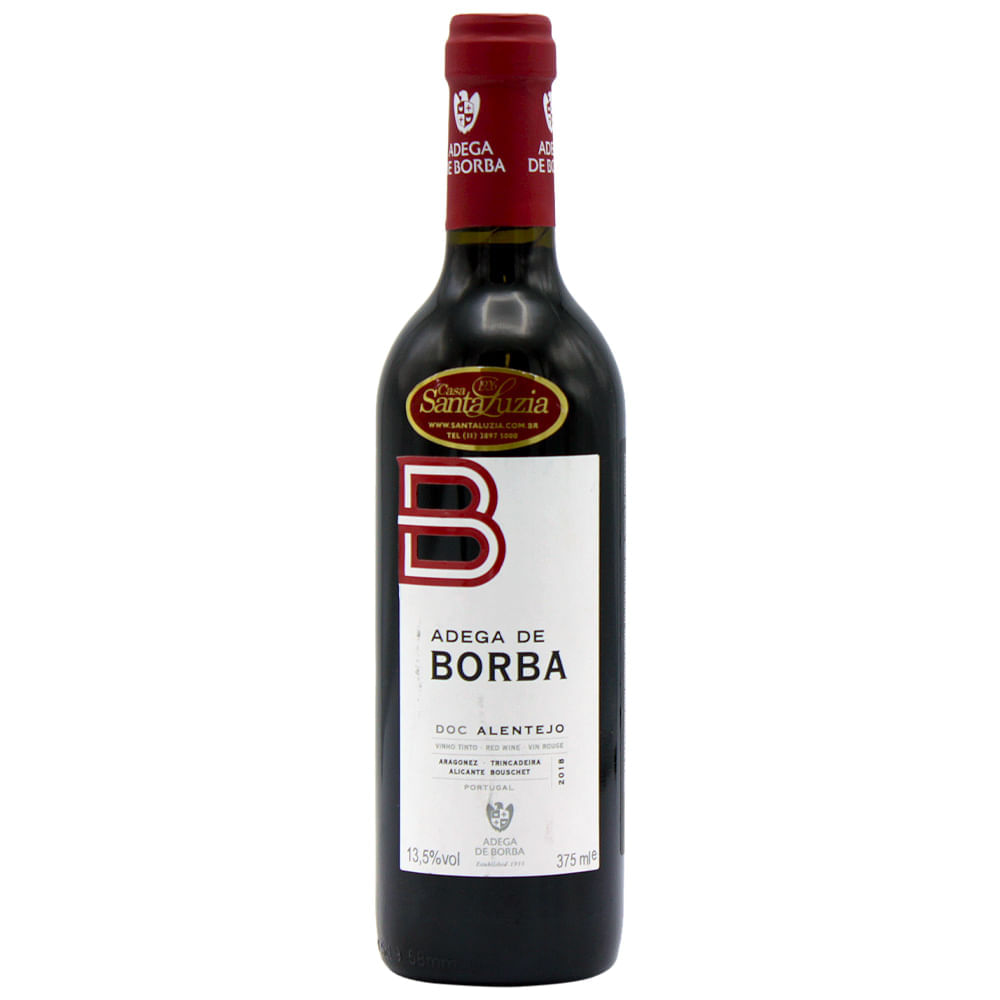 Vinho Tinto Borba Doc Alentejo 375ml Adega De Borba