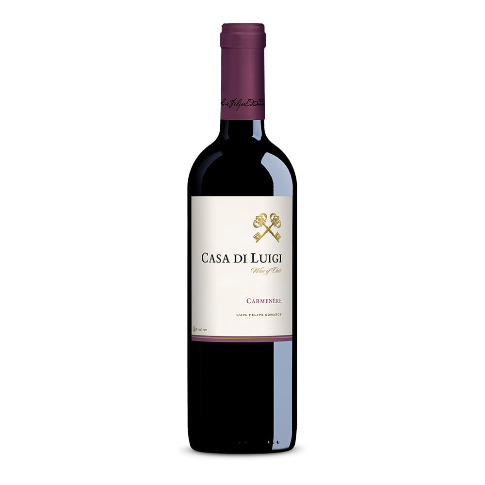 Vinho Tinto Kosher Casa Di Luigi Carmenère 750ml