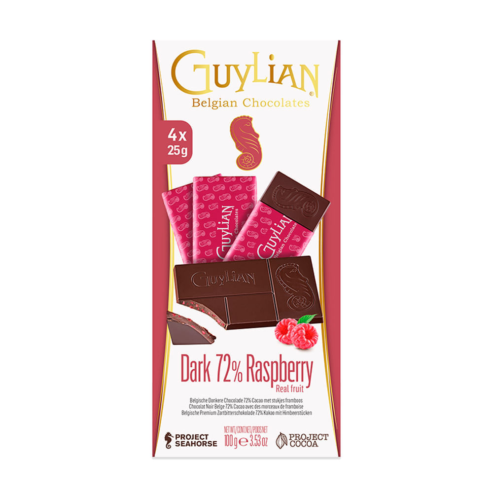 Chocolate Amargo Com Pedaços De Framboesa Guylian 100G Guylian