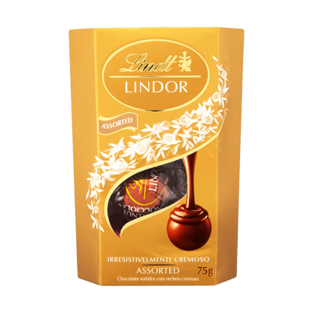 Chocolate Sortido Lindor Lindt 75G