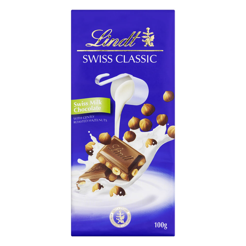 Chocolate Com Avelã Swiss Classic Lindt 100G