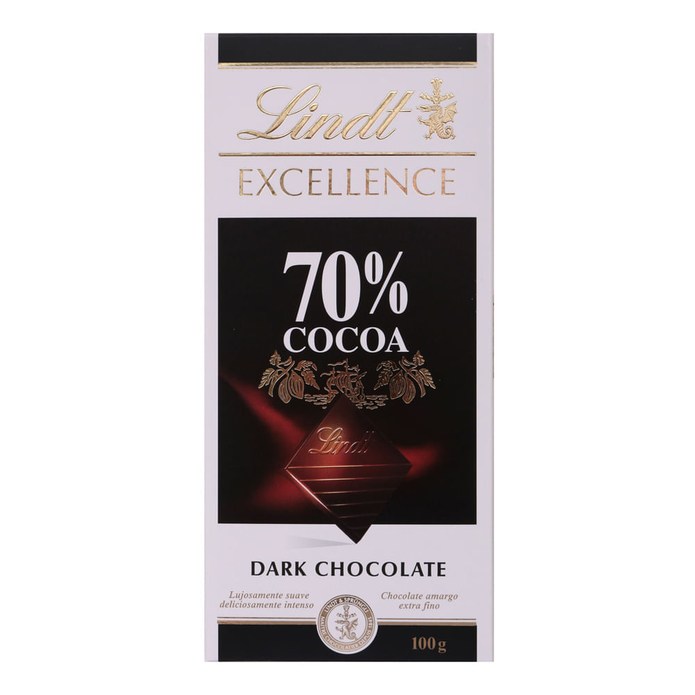 Chocolate 70% Cacau Lindt Excellence 100G Lindt