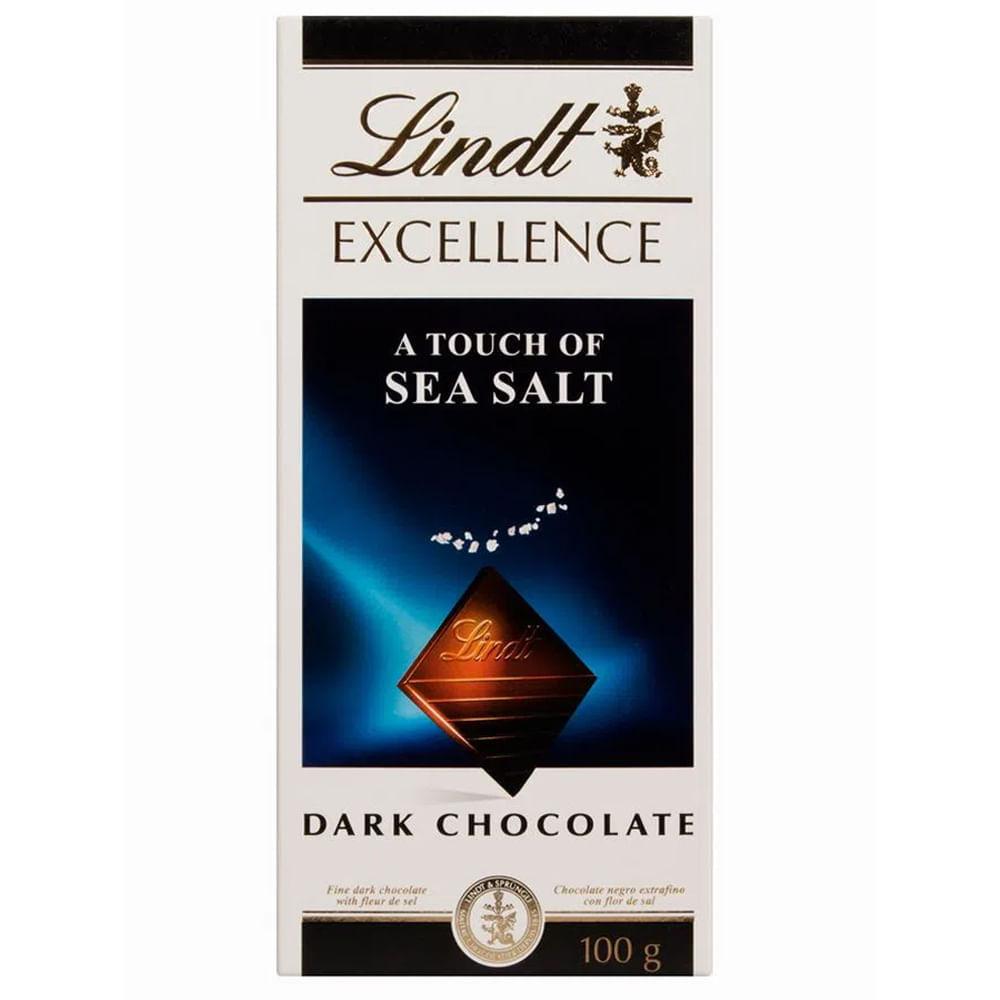 Chocolate Amargo Com Flor De Sal Excellence Lindt 100G Lindt