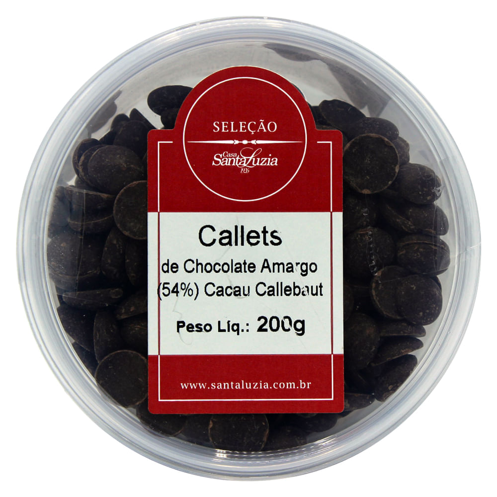 Callets De Chocolate Meio Amargo 54,5% Callebaut 200G