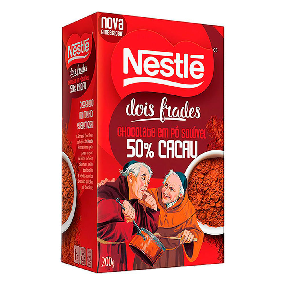 Chocolate Em Pó 50% Cacau Dois Frades Nestlé 200G Nestlé