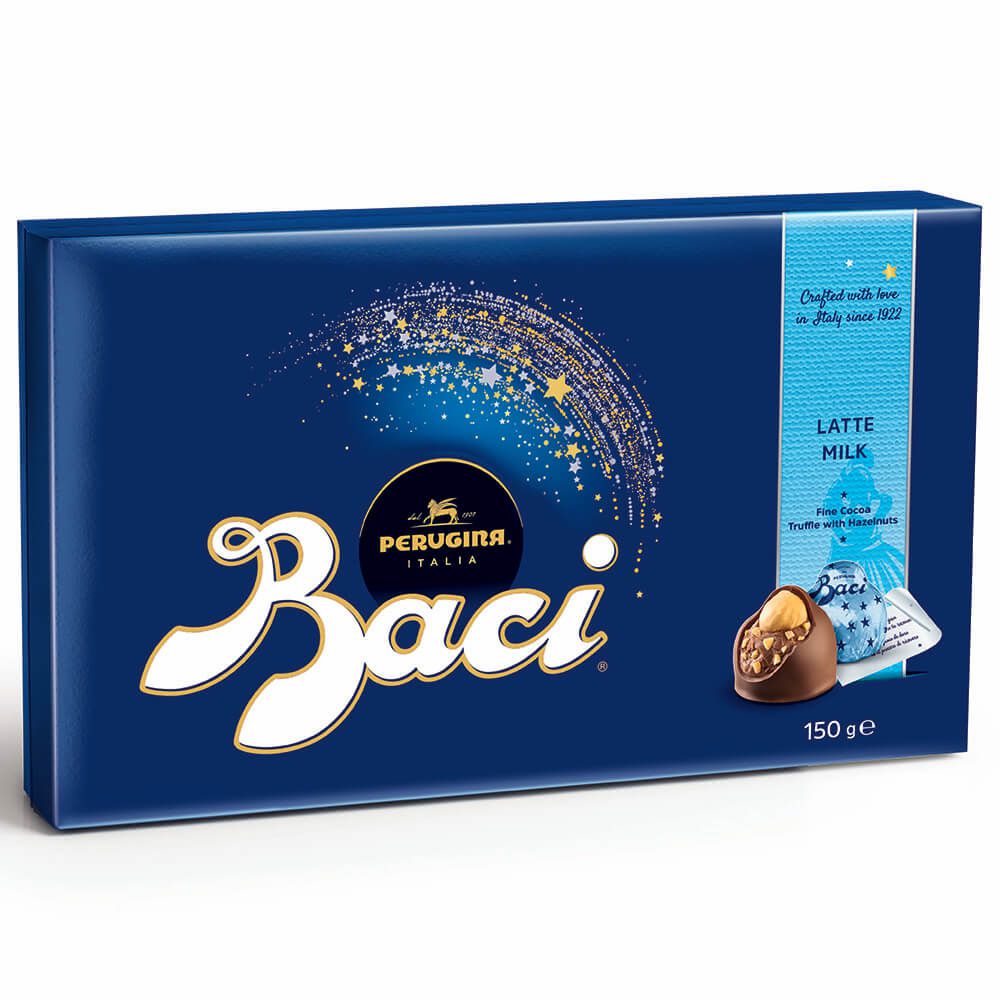 Bombons De Chocolate Ao Leite Recheados Com Avelãs Baci Box 150G Perugina