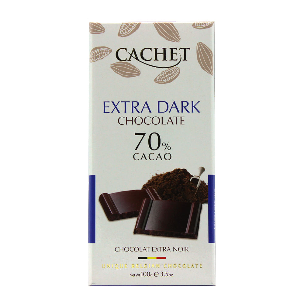 Chocolate 70% Cacau Cachet 100G Cachet