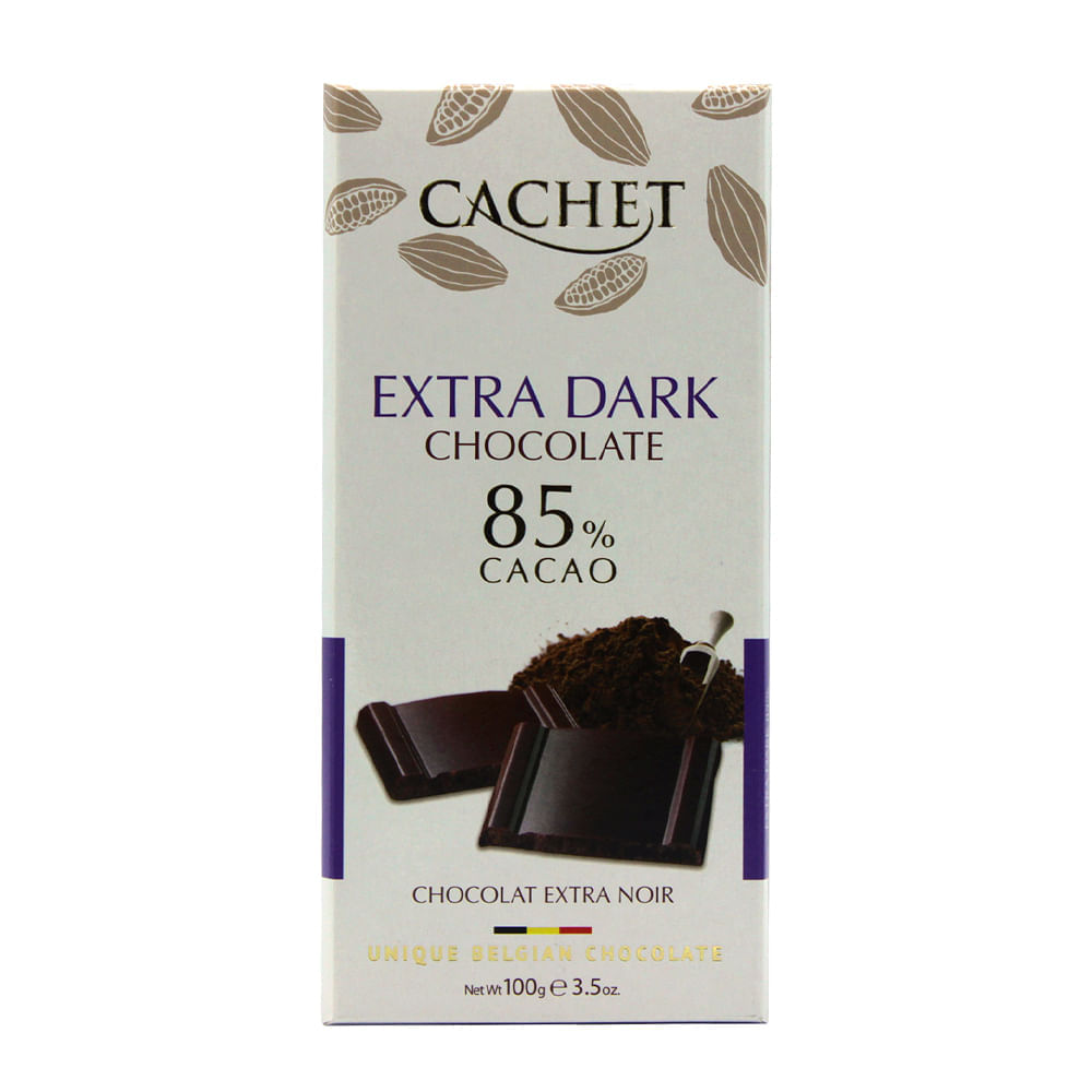 Chocolate 85% Cacau Cachet 100G Cachet