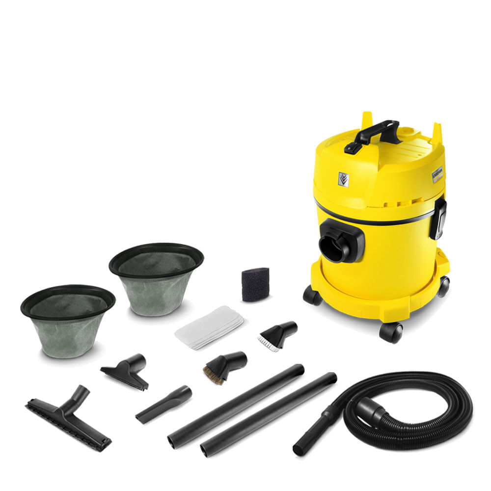 Aspirador De Pó E Líquidos Wd2 Car - Tanque De 15 Litros, Função Soprador, Kit Limpeza Auto E 1300W De Potência Karcher