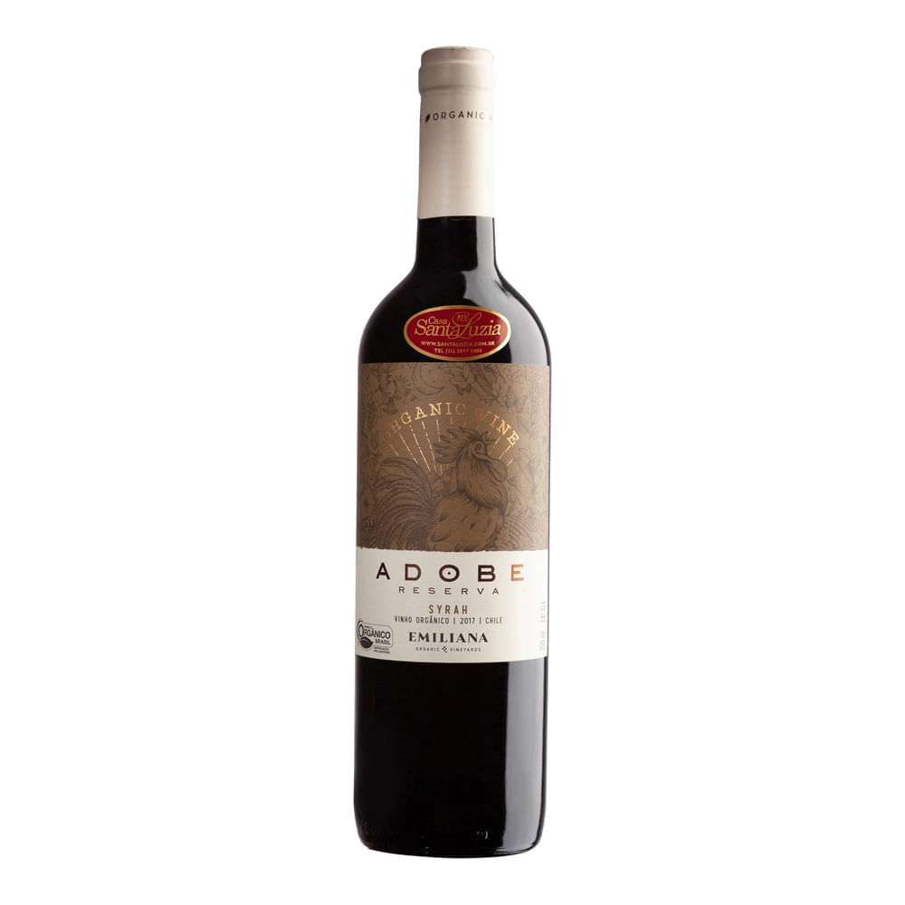 Vinho Tinto Emiliana Adobe Reserva Syrah Orgânico 750ml