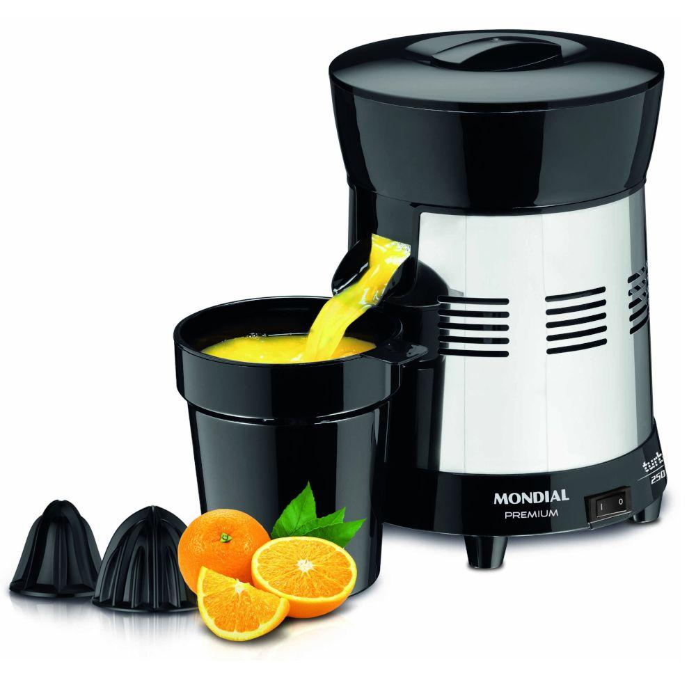 Extrator De Frutas Mondial Premium Turbo Preto Bivolt E-10 Bivolt