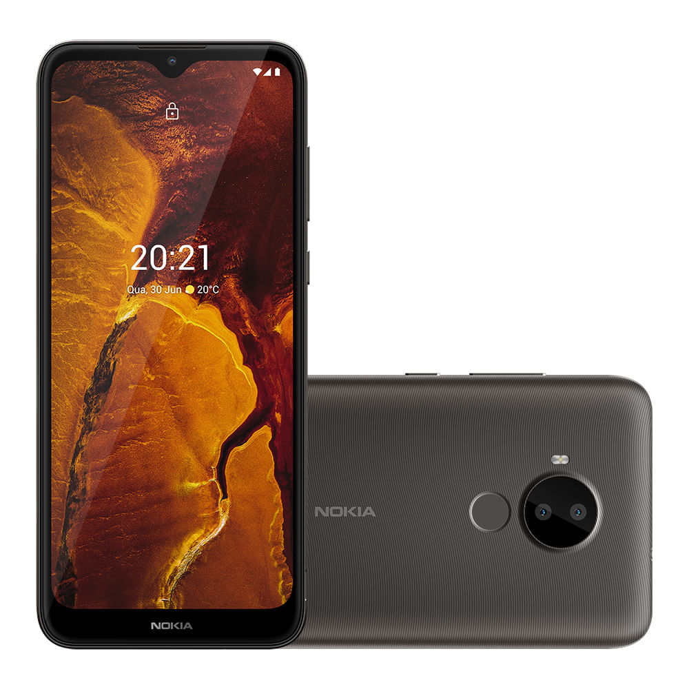 Smartphone Nokia C30 4G 64Gb Tela Hd+ 6.82 Pol 2Gb Ram Câm Dupla 13Mp+Selfie 5Mp Android 11 (Go Edition) Bateria De 3 Dias De Duração - Nk042