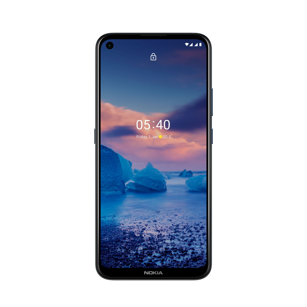 Smartphone Nokia 5.4 4G 128Gb Tela Hd+ 4Gb Ram Câm. Quádrupla 48Mp+Selfie 16Mp Android 11 Azul-Nk025out [Reembalado] Azul