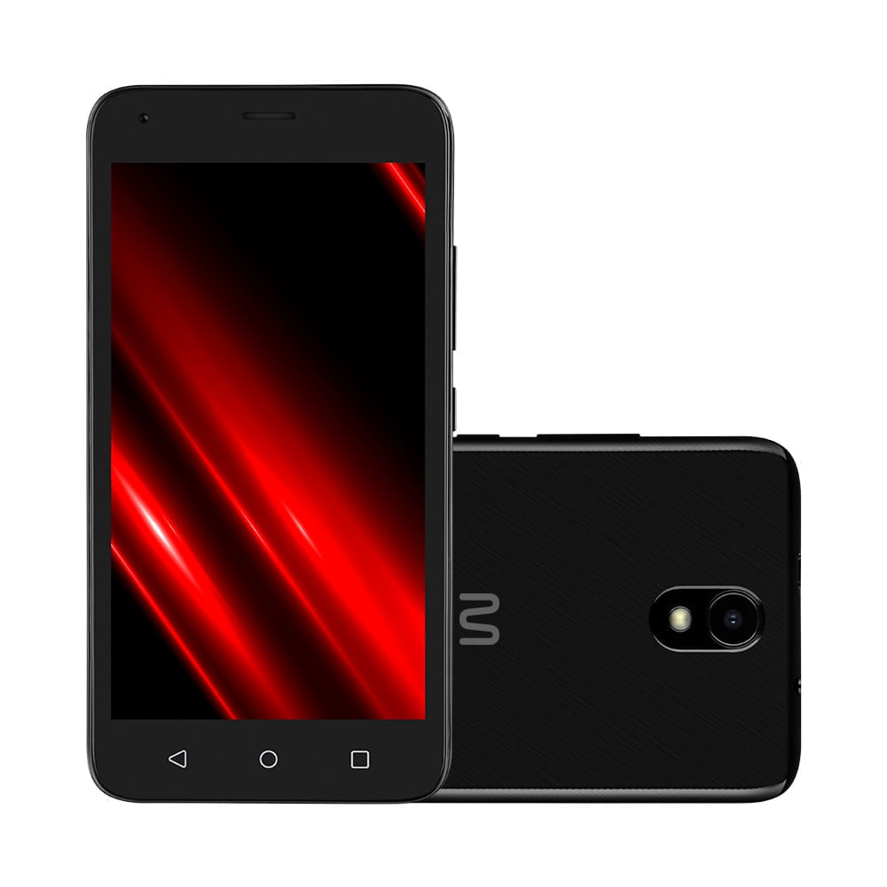 Smartphone Multilaser E Pro 4G 32Gb Wi-Fi 5.0 Pol. Dual Chip 1Gb Ram Câmera 5Mp + 5Mp Android 11 (Go Edition) Quad Core - Preto - P9150 Preto