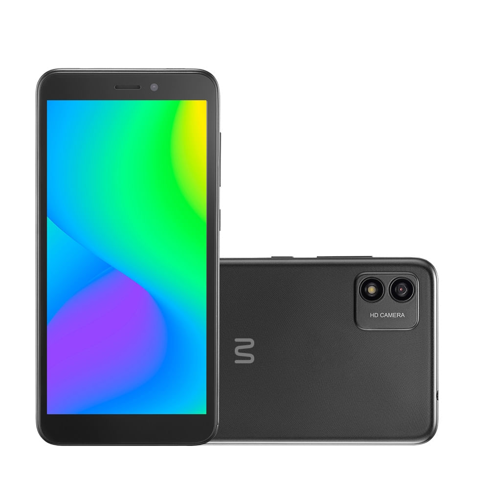 Smartphone Multi F 2 4G 32Gb Tela 5.5 Pol. Dual Chip 1Gb Ram Câmera 5Mp + Selfie 5Mp Android 11 (Go Edition) Quad Core - Preto - P9173 Preto