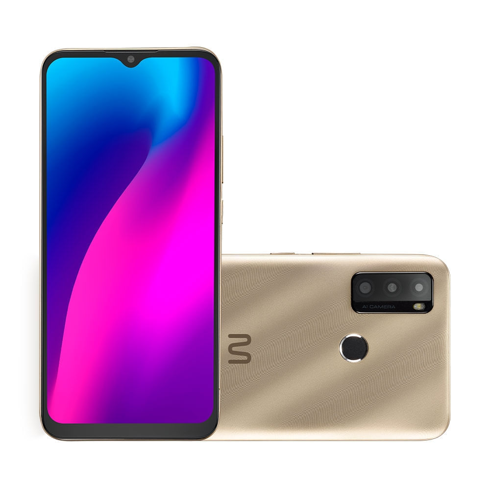 Smartphone Multilaser G Max 2 64 + 2 Gb Ram 4G Tela 6,5 Câmera Tripla + 5 Mp Para Selfies Processador Octa Core Dourado - P9157out [Reembalado] Dourado