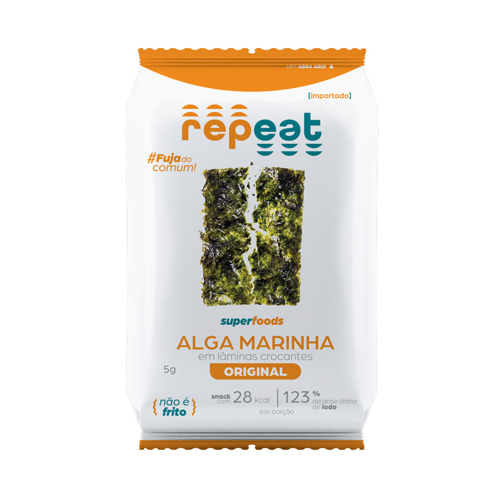 Snack De Alga Marinha Original 5G Repeat