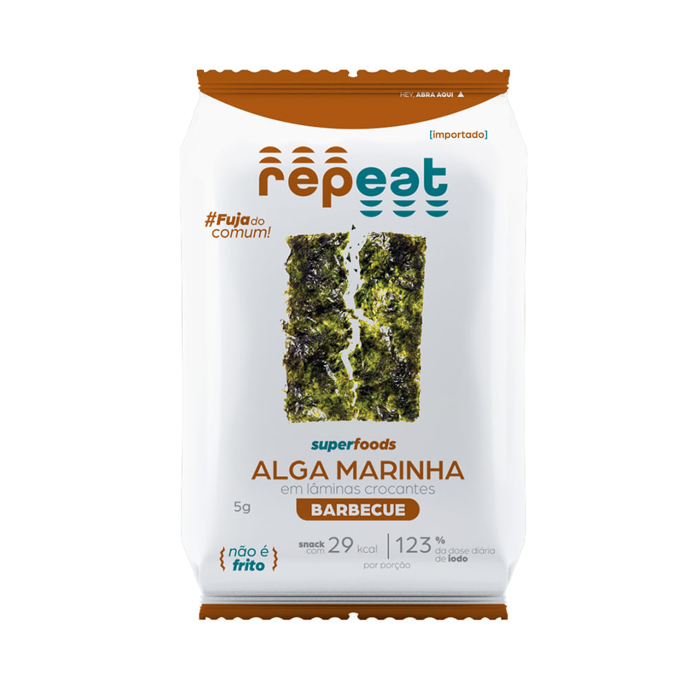 Snack De Alga Marinha Barbecue 5G Repeat