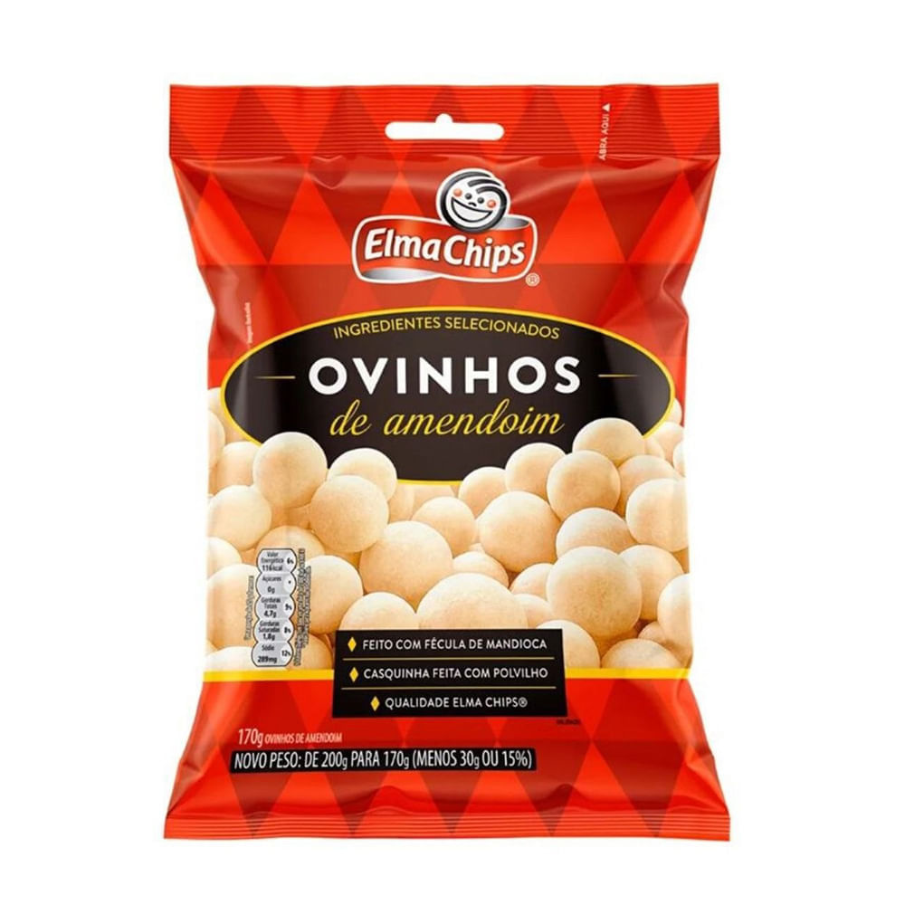 Ovinhos De Amendoim Elma Chips 170G