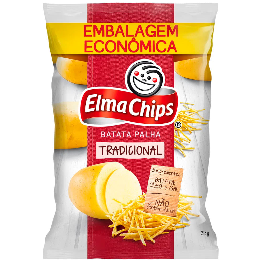 Batata Palha Tradicional Elma Chips 215G