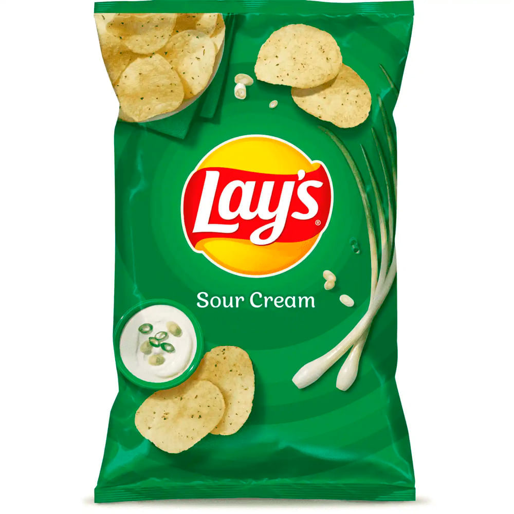Batata Chips Lay's Sour Cream 80G Elma Chips
