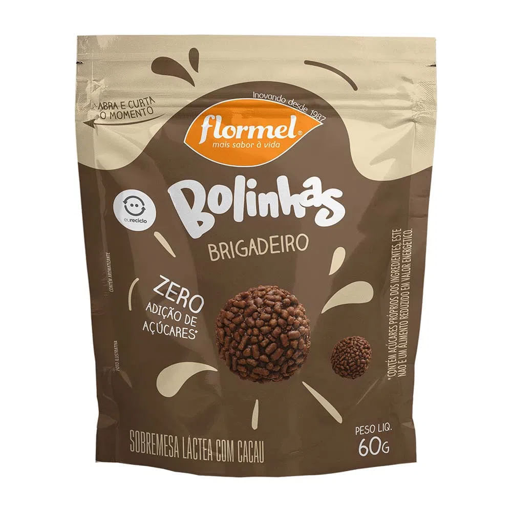 Brigadeiro Sem Açúcar E Sem Glúten Flormel 60G