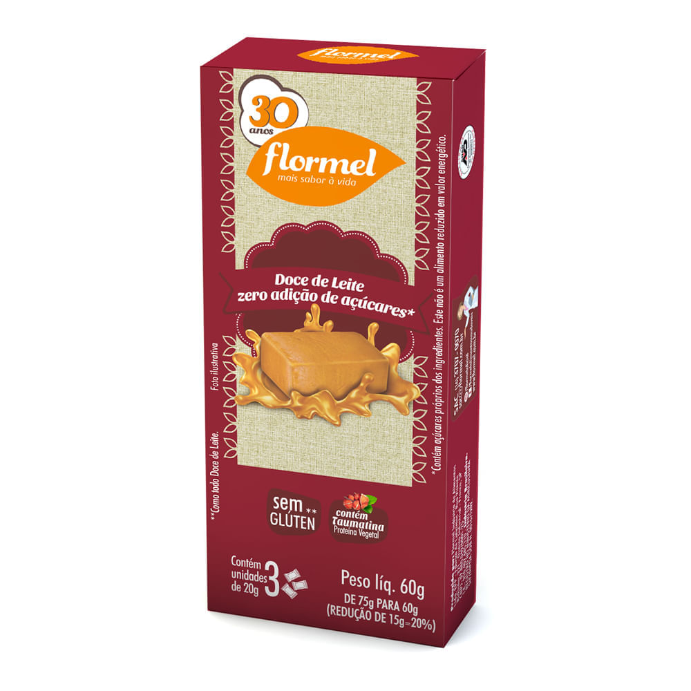 Doce De Leite Flormel Sem Açúcar 60G