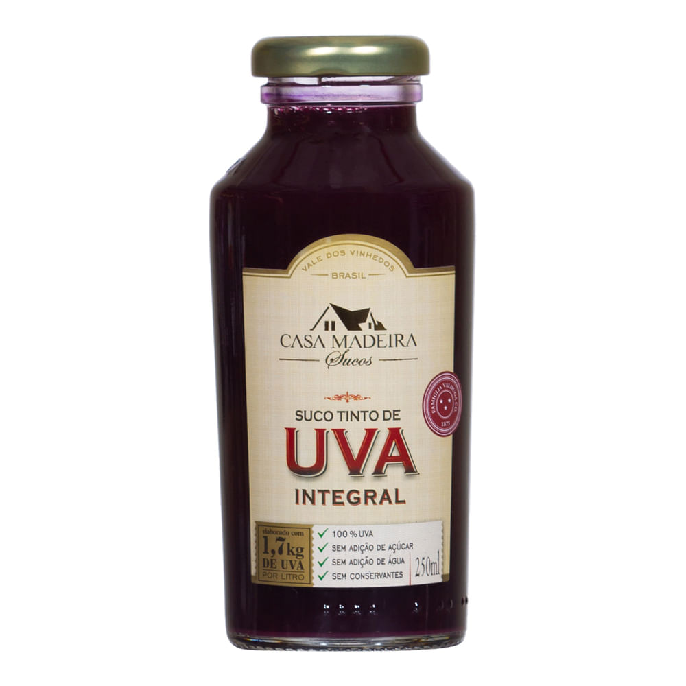 Suco De Uva Integral Casa Madeira 300ml Casa Madeira