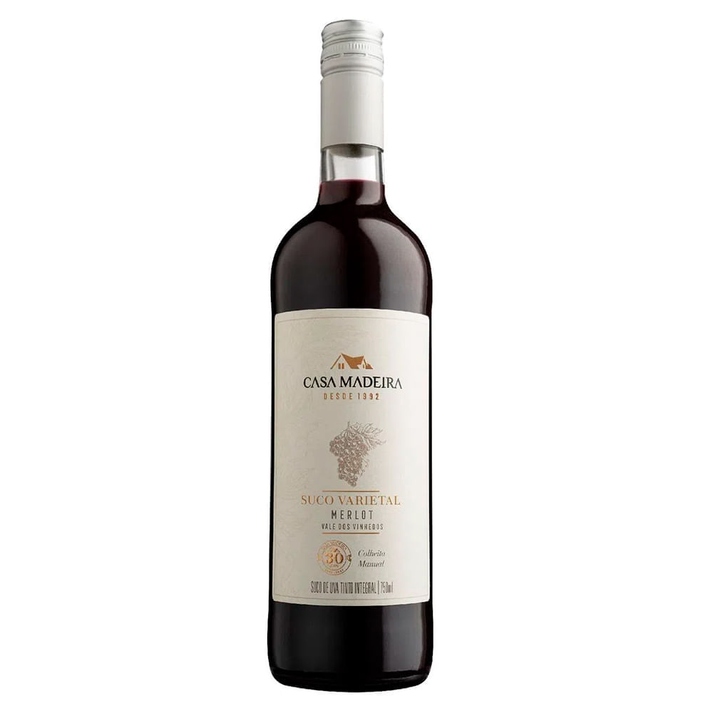 Suco De Uva Merlot Casa Madeira 750ml Casa Madeira