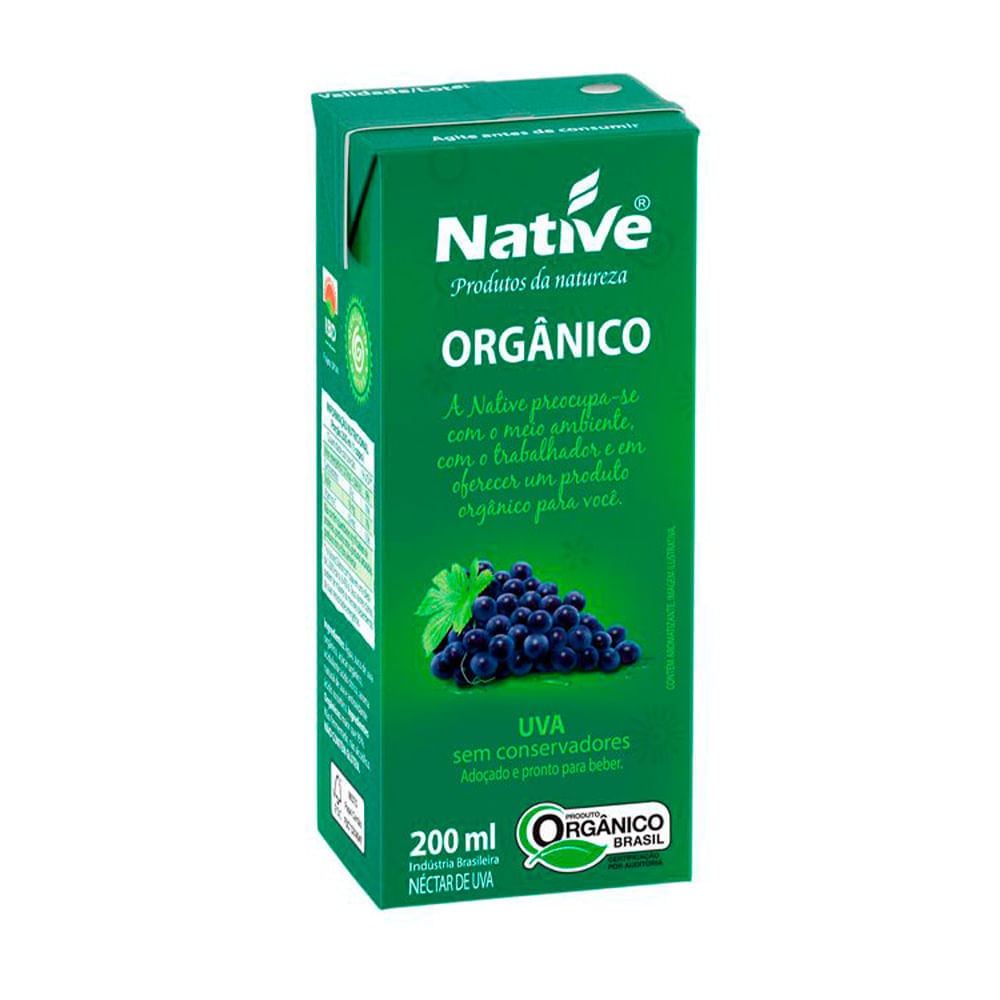 Suco De Uva Orgânico Native 200ml Native