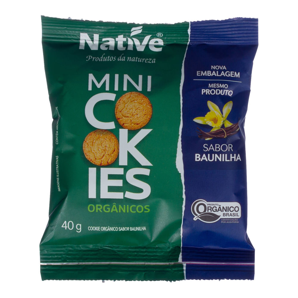 Cookies Orgânico Native Sabor Baunilha 40G Native