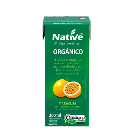 Néctar De Marácuja Orgânico Native 200ml Native