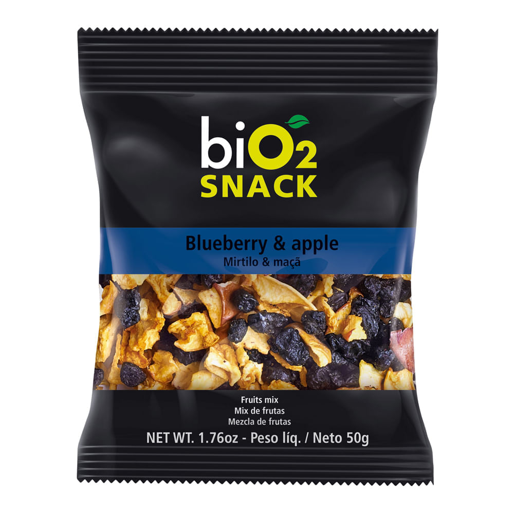 Snack Bio2 Maça E Blueberry 50G Bio2