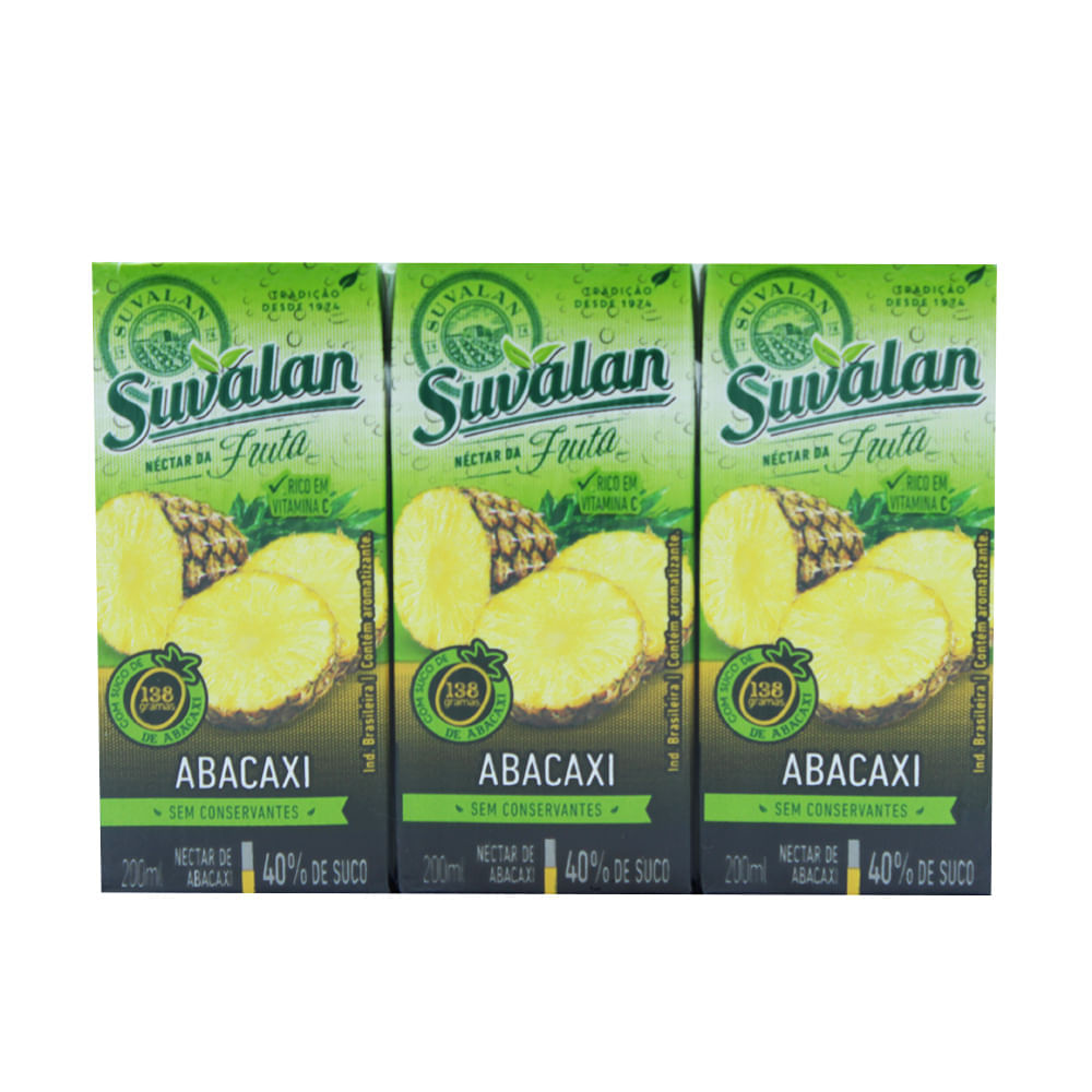 Nectar De Abacaxi Suvalan 3X200ml Suvalan