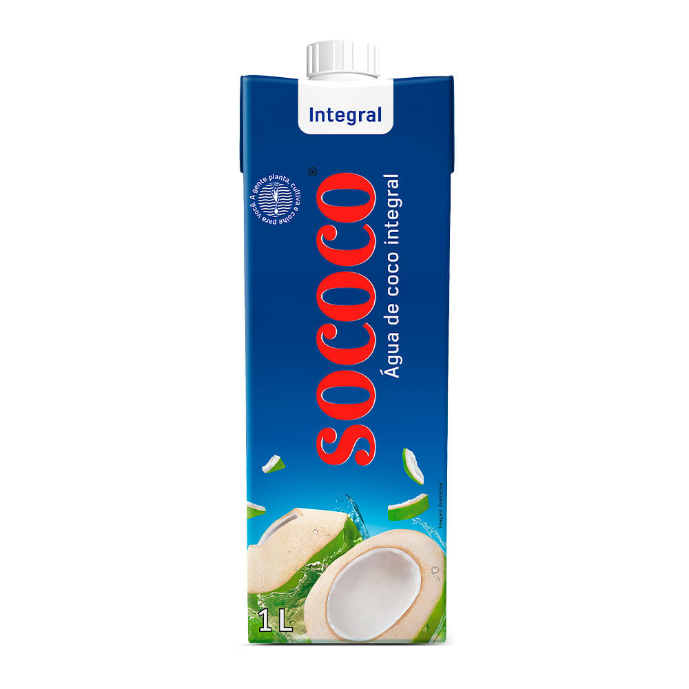 Água De Coco Integral Sococo 1L Sococo