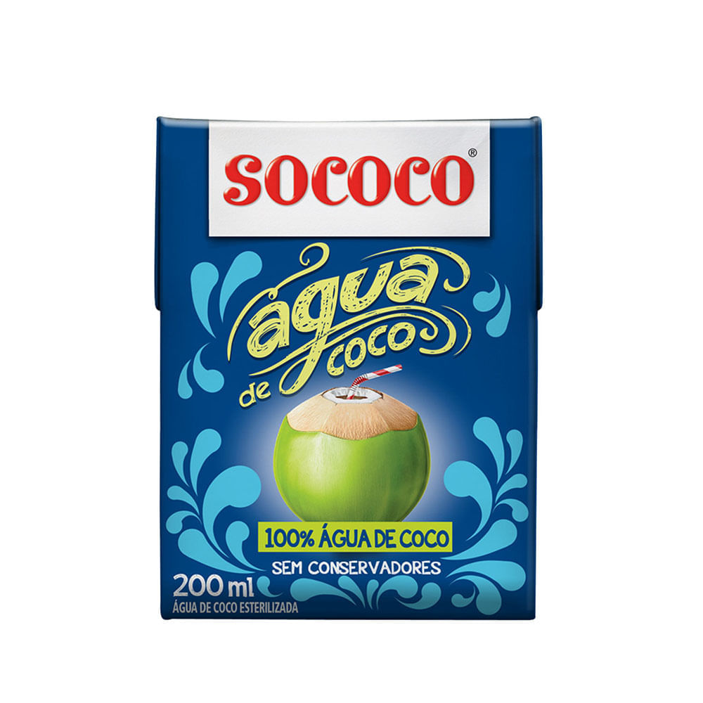 Água De Coco Sococo 200ml Sococo