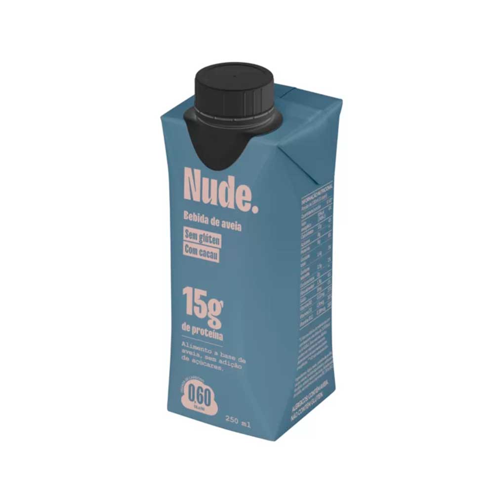 Bebida De Aveia Com Cacau Sem Glúten Nude 250ml Nude