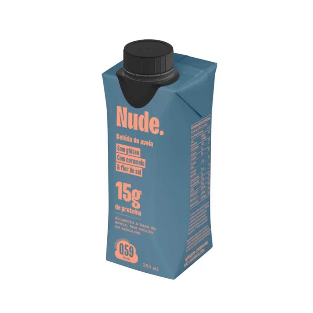 Bebida De Aveia Com Caramelo E Flor De Sal Sem Glúten Nude 250ml Nude